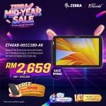 Zebra ET40 Enterprise Android Tablets 10.1" WUXGA Display 1D 2D Bluetooth 5.0 WiFi (ET40AB-001C1B0-A6)