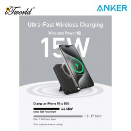 Anker MagGo Power Bank (10,000mAh, 15W) A1654 - Black