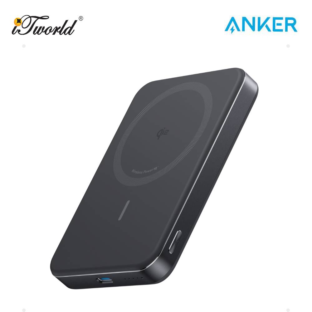 Anker MagGo Power Bank (10K, Magnetic Wireless) - Black A1664