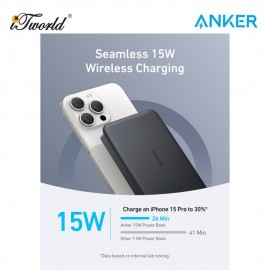 Anker MagGo Power Bank (10K, Magnetic Wireless) - Black A1664