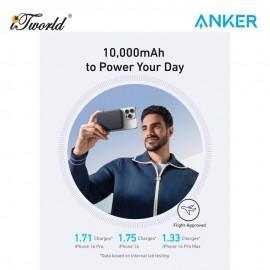 Anker MagGo Power Bank (10K, Magnetic Wireless) - Black A1664