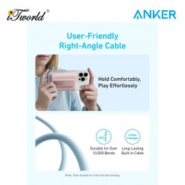 Anker Wireless Power Bank (10K 30W Built-In USB-C Cable) - Black A1685