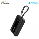 Anker Zolo Power Bank (10K30W Build in USB-C Cable) - Black A1688