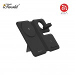 ADAM elements Mag Book Qi2 3-in-1 Wireless Charging Station with Stand (Black) APAADMAGBOKBK 840741115737