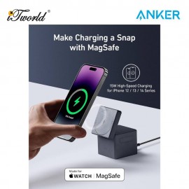 Anker 3-in-1 Cube with MagSafe Y1811 - Gray