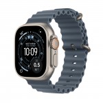 Apple Watch Ultra 3 GPS + Cellular 49mm Natural Titanium Case with Anchor Blue Ocean Band MEWH4X/A