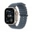 Apple Watch Ultra 3 GPS + Cellular 49mm Natural Titanium Case with Anchor Blue Ocean Band MEWH4X/A