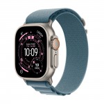 Apple Watch Ultra 3 GPS + Cellular 49mm Natural Titanium Case with Light Blue Alpine Loop - Large MEWP4X/A