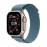 Apple Watch Ultra 3 GPS + Cellular 49mm Natural Titanium Case with Light Blue Al...