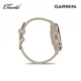 Garmin Venu 3S Touch Advanced GPS Smartwatch Silver Stainless Steel Bezel with Sage Gray Case 41mm - French Gray