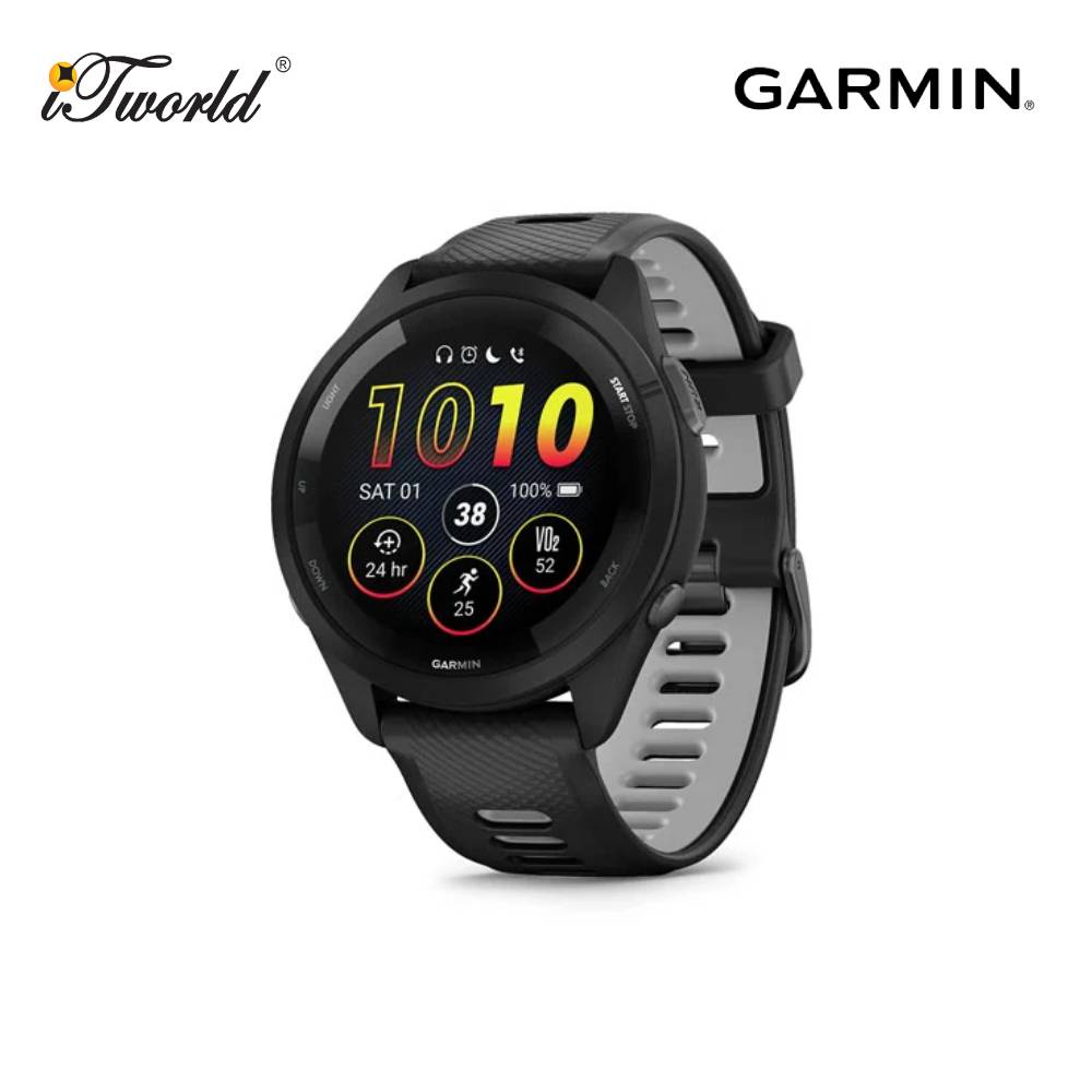 Garmin Forerunner 265 GPS Running Smartwatch 46mm - Black