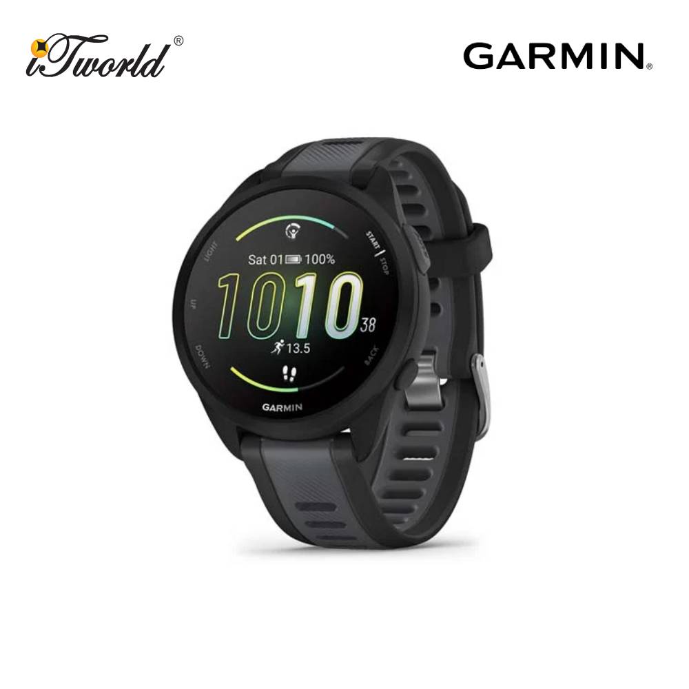 Garmin Forerunner 165 GPS Running Smartwatch - Black/Slate