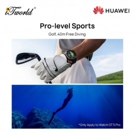 Huawei Watch GT 5 Pro Black Fluoroelastomer Strap 46MM