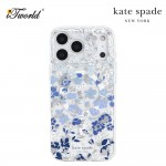 Kate Spade Flowered Blue Protective Hardshell - iPhone 17 Pro
