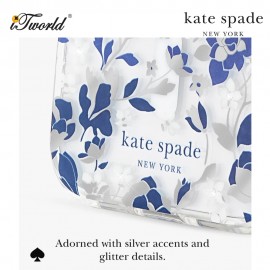 Kate Spade Flowered Blue Protective Hardshell - iPhone 17 Pro