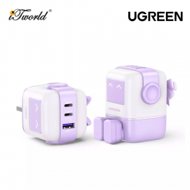 UGREEN UNO RG 65W 2C1A ROBOTGAN FAST CHARGER-PURPLE UG-CD361-35292