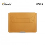 UNIQ Oslo Laptop Sleeve with Foldable Stand (Up to 14”) - Deep Mustard 8886463684597