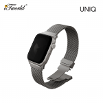 Uniq Dante Pro Self-Adjustable Mesh Steel Band for Apple Watch 49/46/45/44mm - Titanium Silver 8886463692240