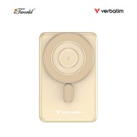 VERBATIM Charge 'n' Go 10,000mAh 5-in-1 Magnetic Wireless Charger with Stand (Type C x2) (GOLD) 32271