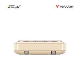 VERBATIM Charge 'n' Go 10,000mAh 5-in-1 Magnetic Wireless Charger with Stand (Type C x2) (GOLD) 32271