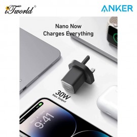 Anker 511 USB-C GaN 30W Adapter Charger A2147 - Black 