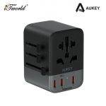 AUKEY PA-TA07A 35W Travel Mate Universal Adapter - Gray 689323787586