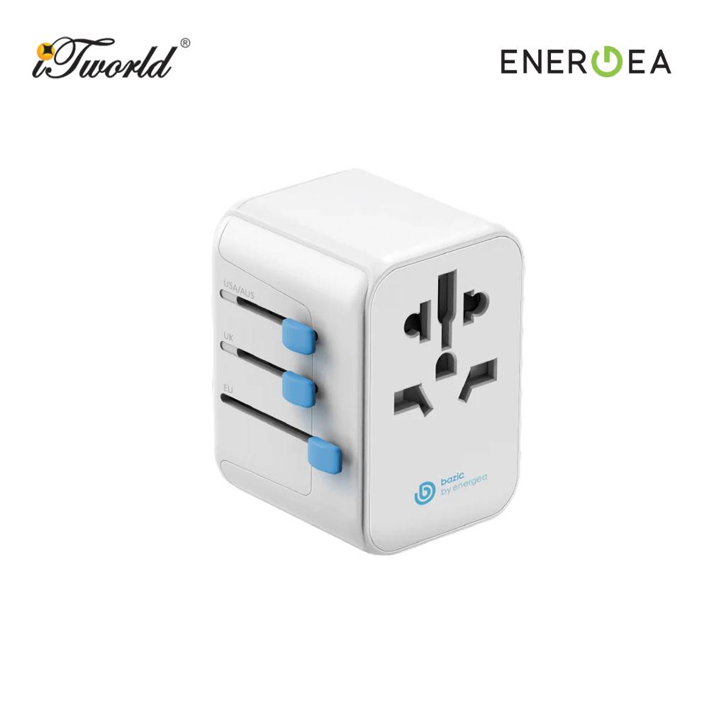 ENERGEA BAZIC GoPort Travel Adapter 28W - White 6957879461682