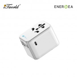 ENERGEA BAZIC GoPort Travel Adapter 28W - White 6957879461682