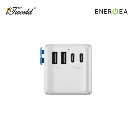 ENERGEA BAZIC GoPort Travel Adapter 28W - White 6957879461682