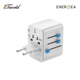 ENERGEA BAZIC GoPort Travel Adapter 28W - White 6957879461682