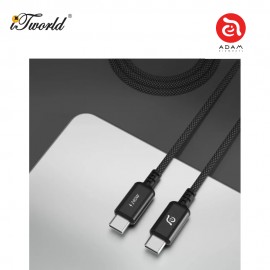 ADAM elements CASA P200 USB-C to USB-C 240W Braided ChargingCable 200cm - Black 840741115041