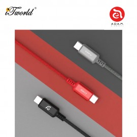 ADAM elements CASA P200 USB-C to USB-C 240W Braided ChargingCable 200cm - Black 840741115041