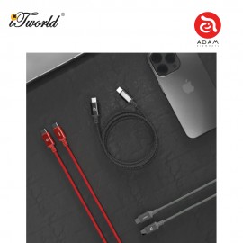 ADAM elements CASA P200 USB-C to USB-C 240W Braided ChargingCable 200cm - Black 840741115041