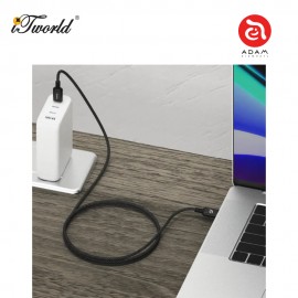ADAM elements CASA P200 USB-C to USB-C 240W Braided ChargingCable 200cm - Black 840741115041