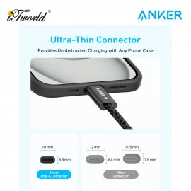 Anker Zolo USB-C to USB-C Cable (1.5m, 240W) - Black A8060