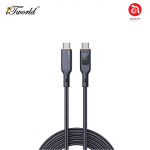 AUKEY Circlet Blink 100W Nylon Braided USB-C to C Cable LCD Display 1M CB-MCC101-BK 689323785292