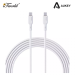 AUKEY Circlet Blink 100W Aramid Fiber Core USB-C to C Cable 1.8M CB-KCC102-WH 689323785339