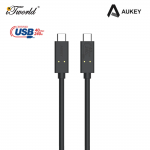 AUKEY CB-TCC241 USB4.0 50V 5A 240W 40GB Data C to C - 0.8M - TPE USB4.0 Black 689323787456