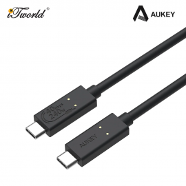AUKEY CB-TCC241 USB4.0 50V 5A 240W 40GB Data C to C - 0.8M - TPE USB4.0 Black 689323787456