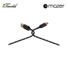 Mazer Infinite.Link Pro 3 USB C to USB A Braided Cable 8881304542128