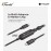 Mazer InfiniteLINK Scorpion-C140 140W 2-in-1 USB-C Charging Cable - Black 8881304545907
