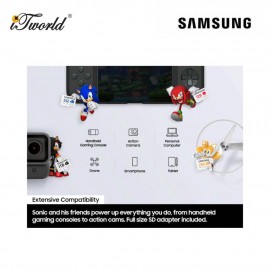 Samsung PRO Plus Sonic the Hedgehog +Adapter microSDXC 128GB