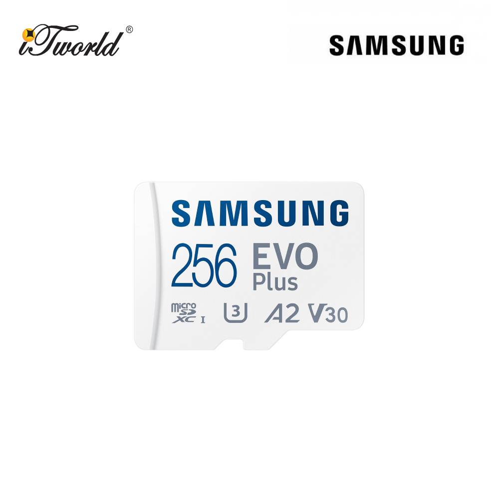 Samsung EVO Plus microSD Card (2024) 256GB - White