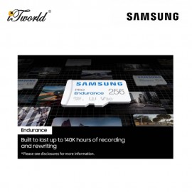 Samsung PRO Endurance microSD Card 256GB