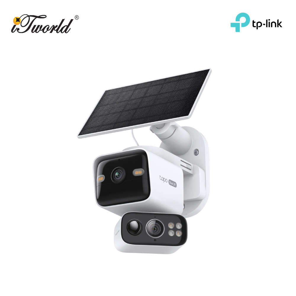 [FREE GIFT] TP-Link Tapo C645D KIT Solar-Powered Dual-Lens Pan/Tilt Security Camera Kit 2K 3MP
