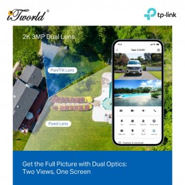 TP-Link Tapo C246D Indoor/Outdoor Dual Lens Pan/Tilt Security Camera