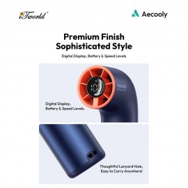 Aecooly Aero Ultra Hanheld High Speed Fan-Blue & Orange 6977924930321