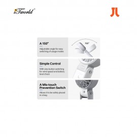 Jisulife Foldable HandHeld Fan Life7 - 3600mAh Black 6975061532569