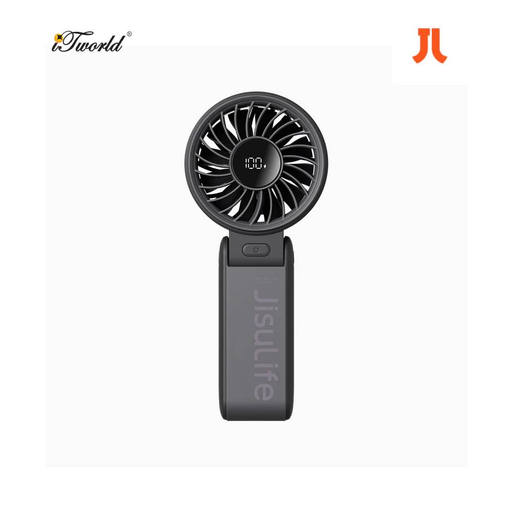 Jisulife Foldable HandHeld Fan Life7 - 3600mAh Black 6975061532569
