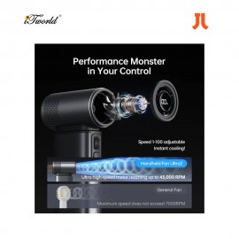 Jisulife Handheld Fan Ultra2 with Powerbank & Flashlight -Light Brown 6975061533986